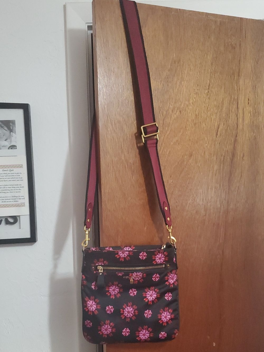 Michael Kors Floral Nylon Crossbody Bag